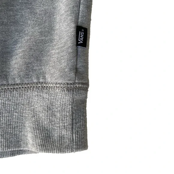 Vans Hoodie Mens XXL Gray Versa Fleece Long Sleeves Pocket Sweatshirt Skater - Picture 5 of 14